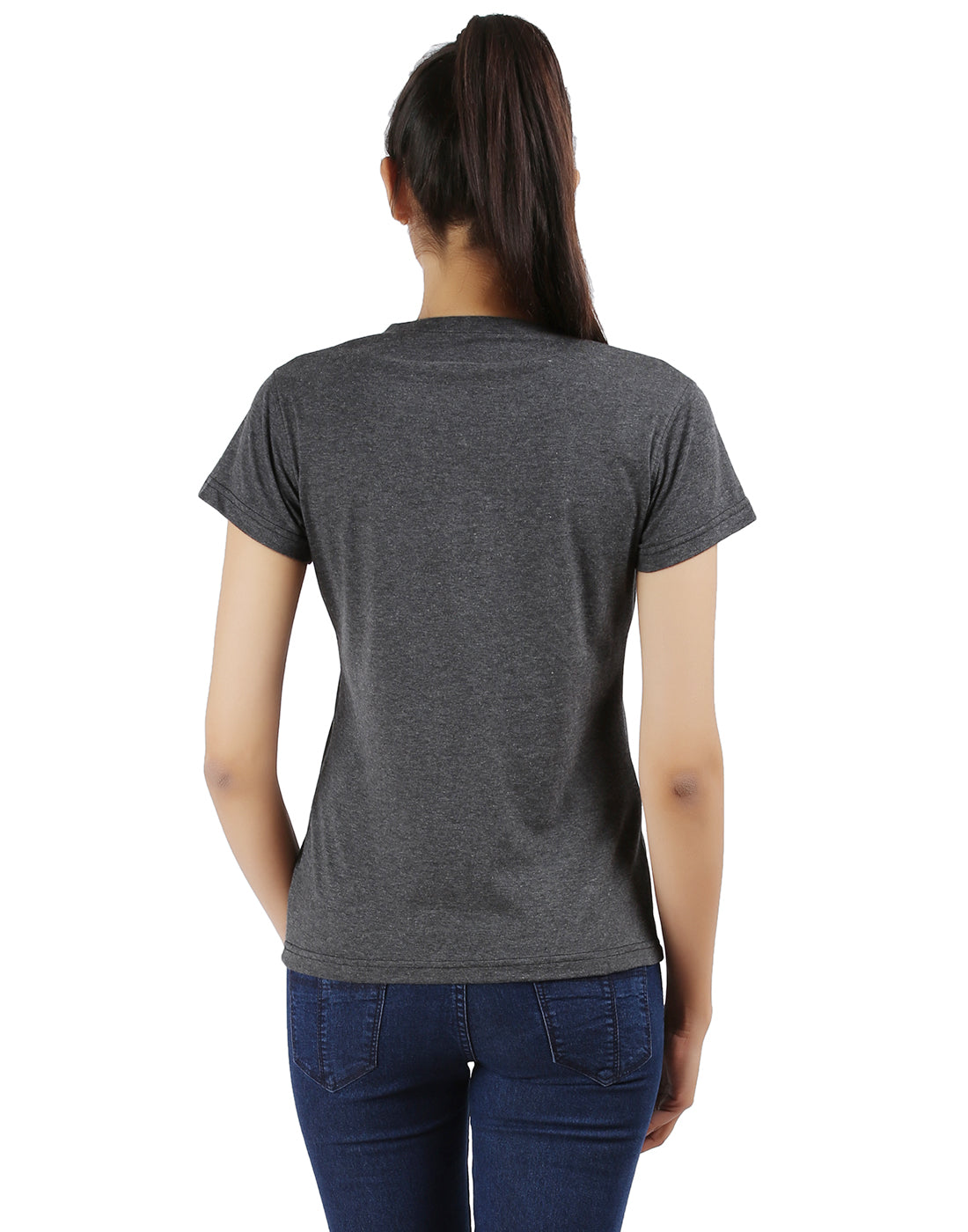 Ap'pulse Women's Short Sleeve V neck Tshirt