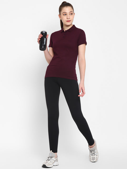Appulse Women's Sports Polo T-Shirt | Women | Premium Cotton | Activewear | Athleisure