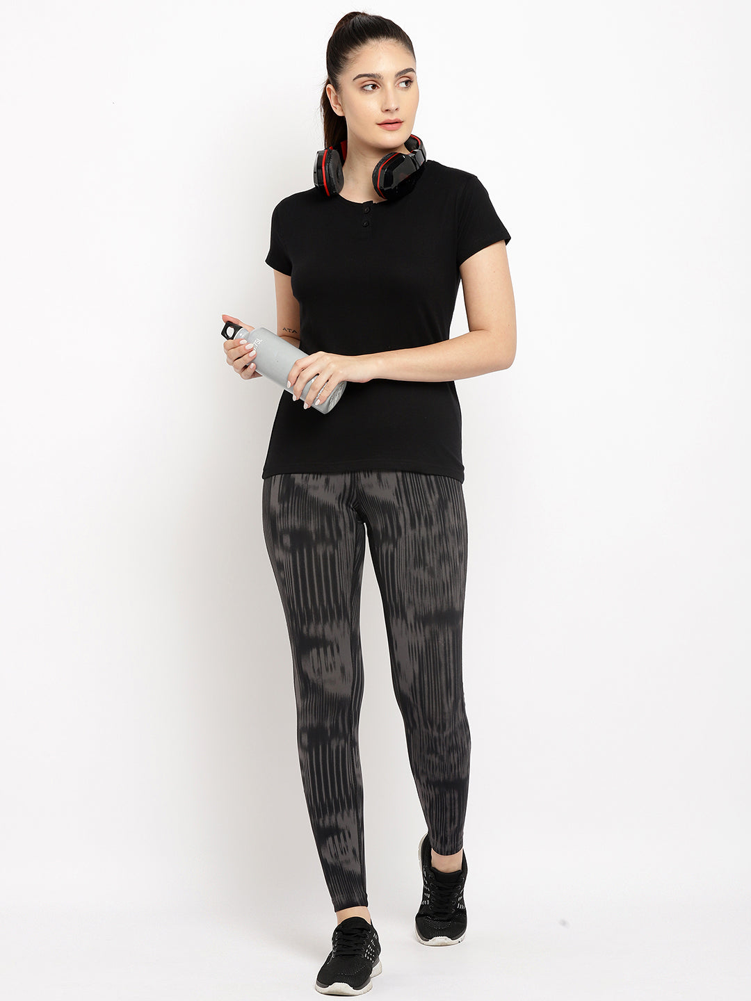 Ap'pulse Women's Short Sleeve Henley Tshirt