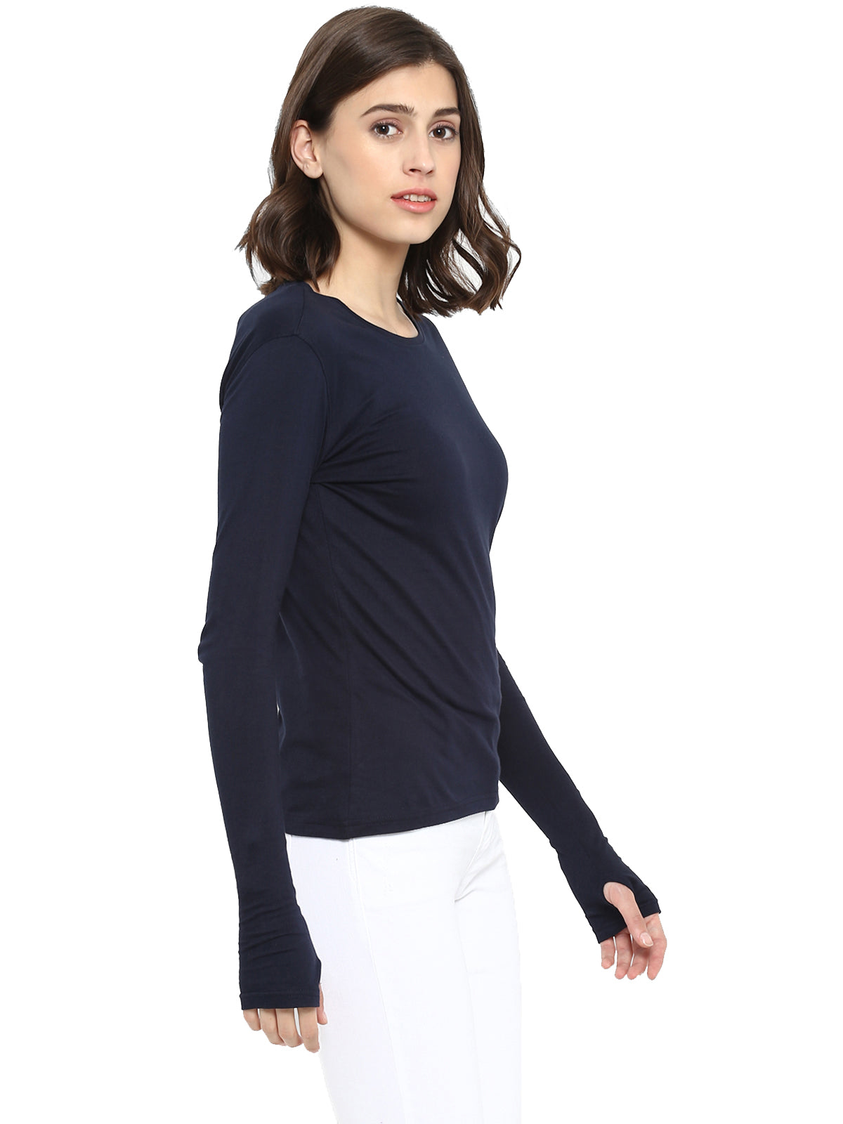 Ap'pulse Women's Long Sleeve Thumbopen Tshirt