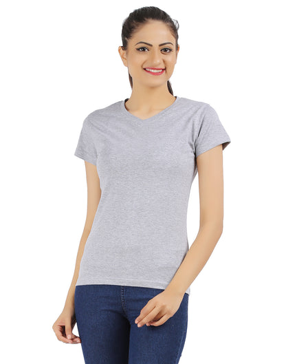 Appulse Women's Short Sleeve V neck T-Shirt | Women | Premium Cotton | Activewear | Athleisure