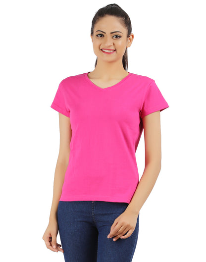 Appulse Women's Short Sleeve V neck T-Shirt | Women | Premium Cotton | Activewear | Athleisure