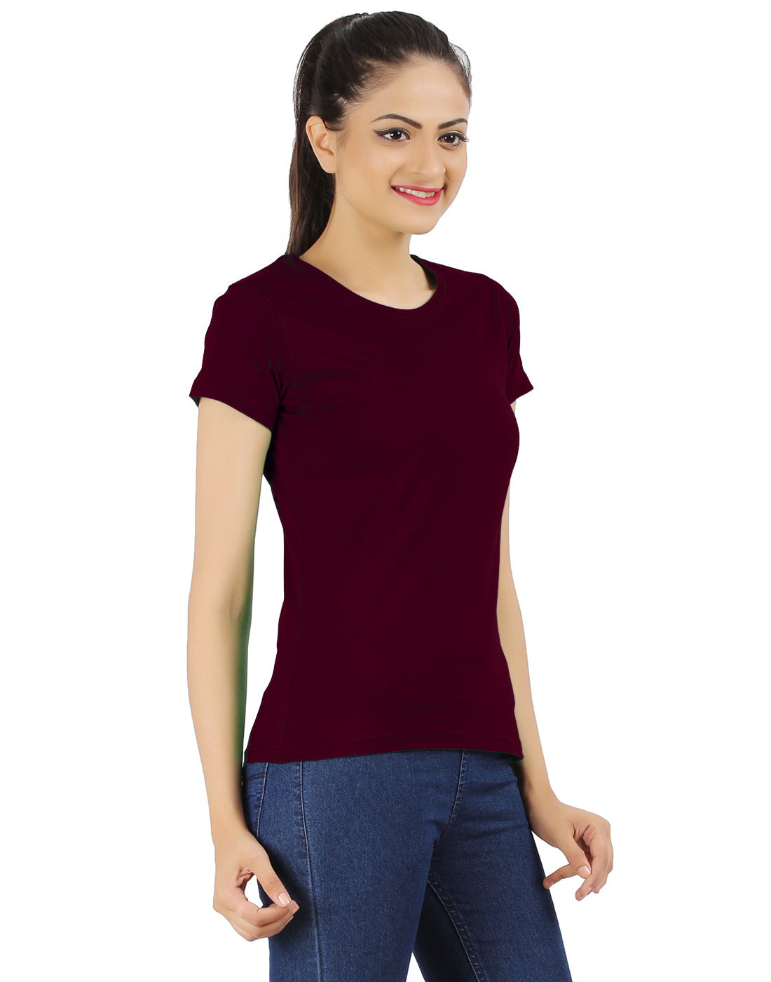 Ap'pulse Women's Short Sleeve Round neck Tshirt