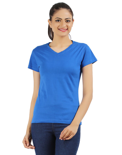 Appulse Women's Short Sleeve V neck T-Shirt | Women | Premium Cotton | Activewear | Athleisure
