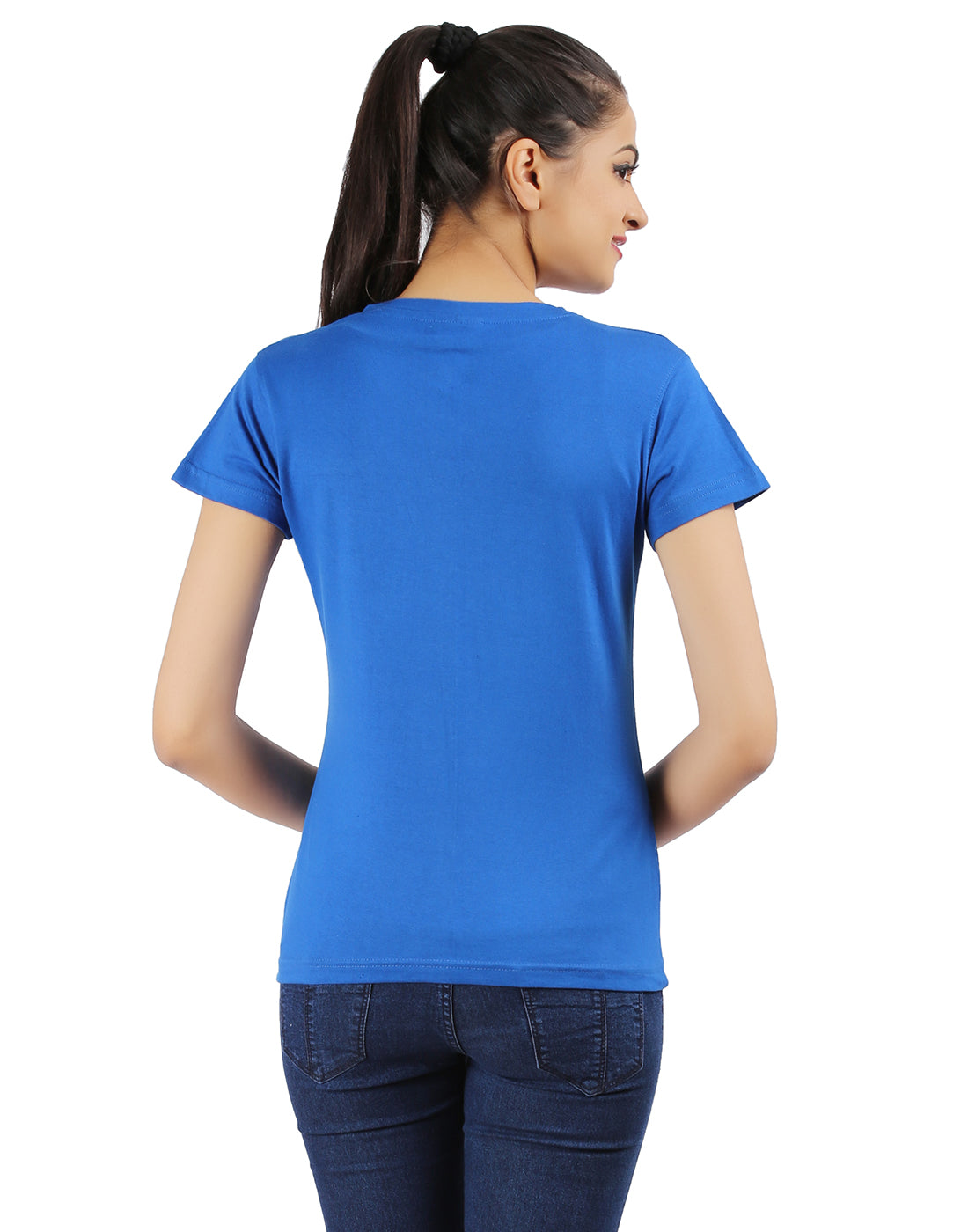 Ap'pulse Women's Short Sleeve V neck Tshirt