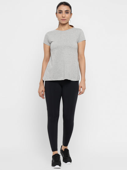 Appulse Women's Back Open T-Shirt | Women | Premium Cotton | Activewear | Athleisure