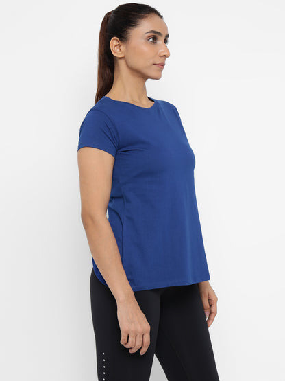 Appulse Women's Back Open T-Shirt | Women | Premium Cotton | Activewear | Athleisure