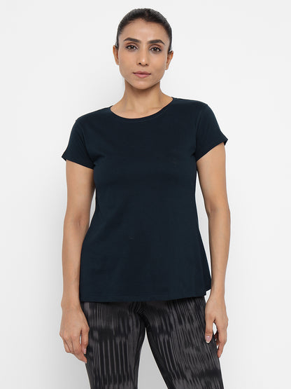 Appulse Women's Back Open T-Shirt | Women | Premium Cotton | Activewear | Athleisure