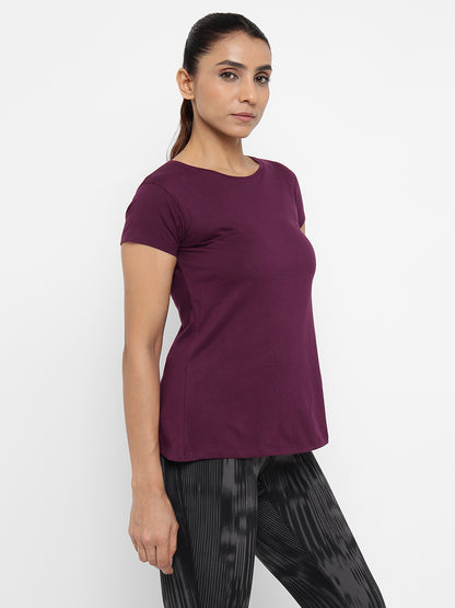 Appulse Women's Back Open T-Shirt | Women | Premium Cotton | Activewear | Athleisure