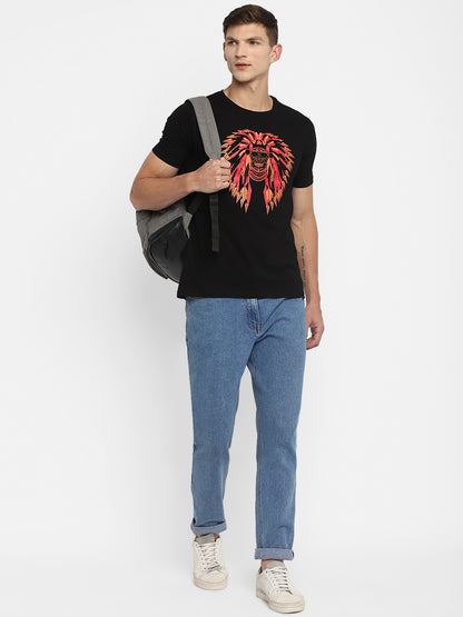 Appulse Men's Short Sleeve Round Neck Printed T-Shirt | Men | Premium Cotton | Activewear | Athleisure