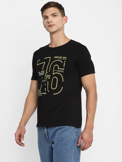 Appulse Men's Short Sleeve Round Neck Printed T-Shirt | Men | Premium Cotton | Activewear | Athleisure