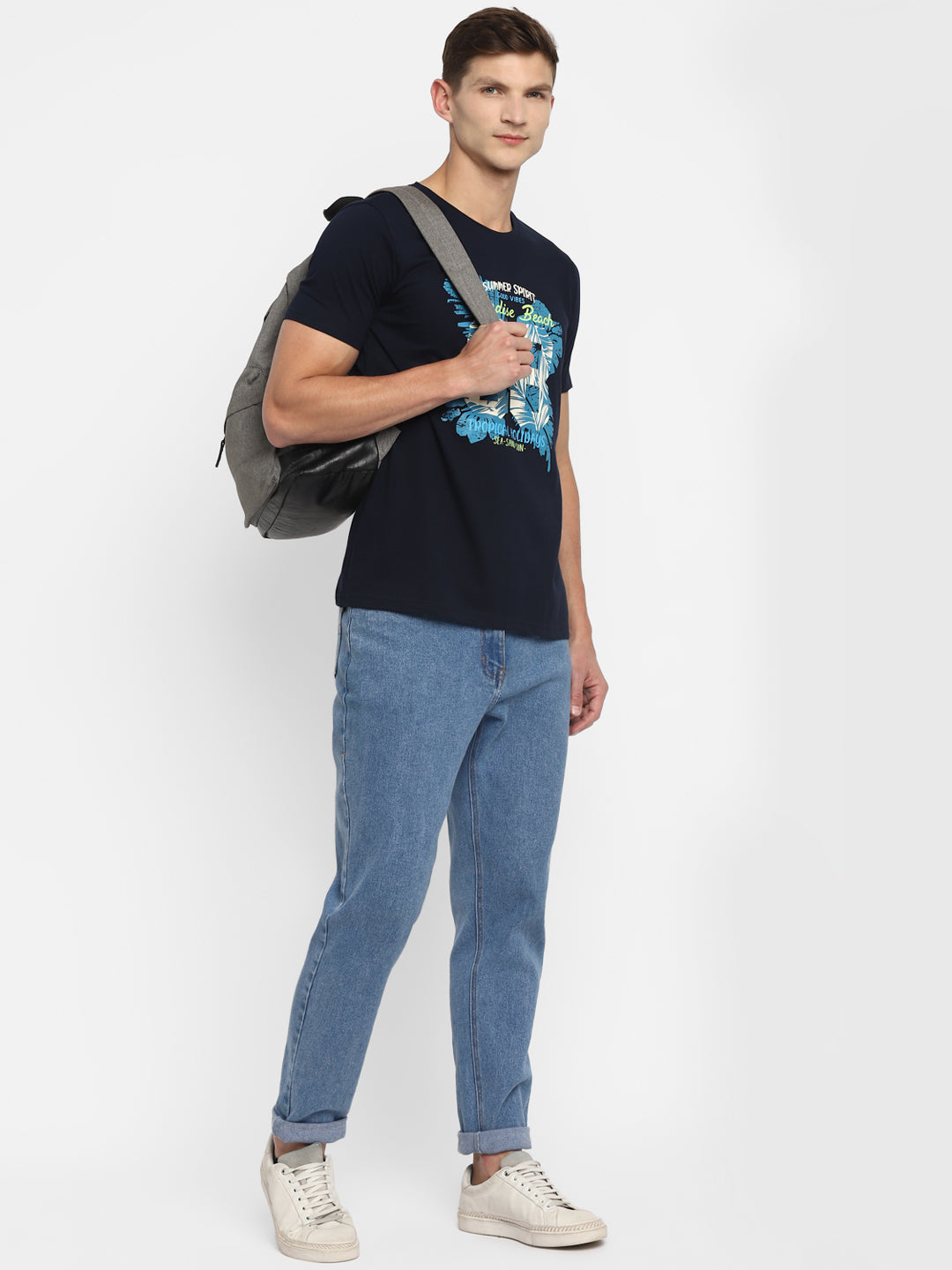 Appulse Men's Short Sleeve Round Neck Printed T-Shirt | Men | Premium Cotton | Activewear | Athleisure