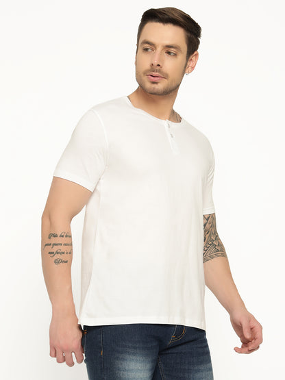 Appulse Men's Short Sleeve Henley T-Shirt | Men | Premium Cotton | Activewear | Athleisure