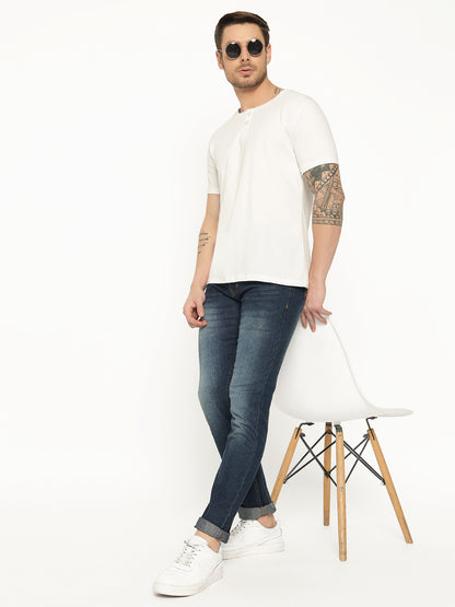Appulse Men's Short Sleeve Henley T-Shirt | Men | Premium Cotton | Activewear | Athleisure