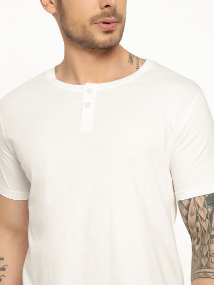Appulse Men's Short Sleeve Henley T-Shirt | Men | Premium Cotton | Activewear | Athleisure