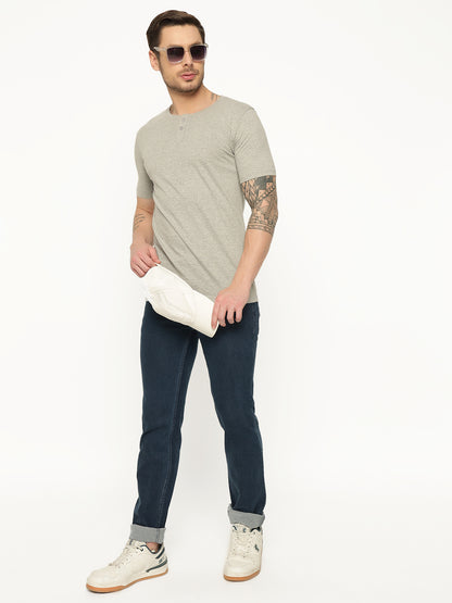 Appulse Men's Short Sleeve Henley T-Shirt | Men | Premium Cotton | Activewear | Athleisure