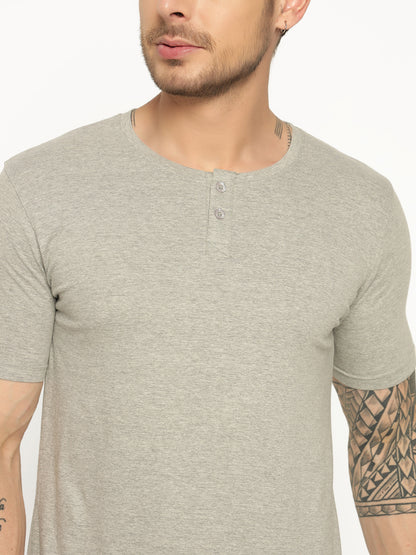 Appulse Men's Short Sleeve Henley T-Shirt | Men | Premium Cotton | Activewear | Athleisure