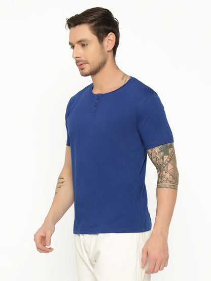 Appulse Men's Short Sleeve Henley T-Shirt | Men | Premium Cotton | Activewear | Athleisure