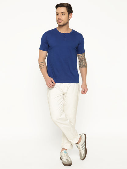 Appulse Men's Short Sleeve Henley T-Shirt | Men | Premium Cotton | Activewear | Athleisure