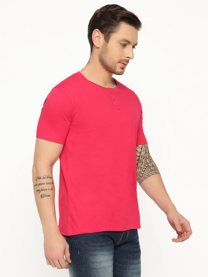 Appulse Men's Short Sleeve Henley T-Shirt | Men | Premium Cotton | Activewear | Athleisure