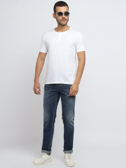 Appulse Men's Short Sleeve Henley T-Shirt | Men | Premium Cotton | Activewear | Athleisure