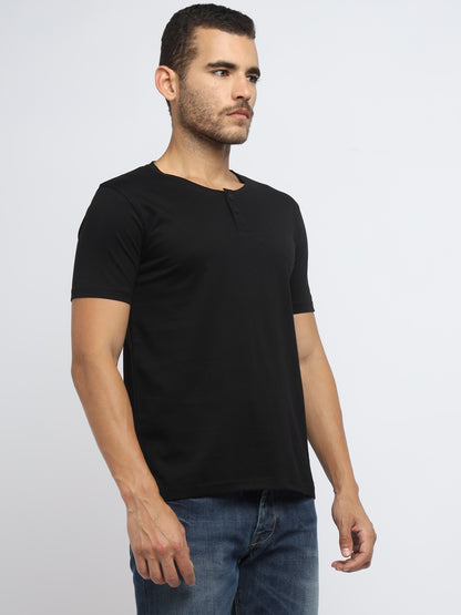 Appulse Men's Short Sleeve Henley T-Shirt | Men | Premium Cotton | Activewear | Athleisure