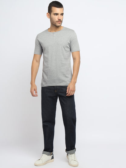 Appulse Men's Short Sleeve Henley T-Shirt | Men | Premium Cotton | Activewear | Athleisure