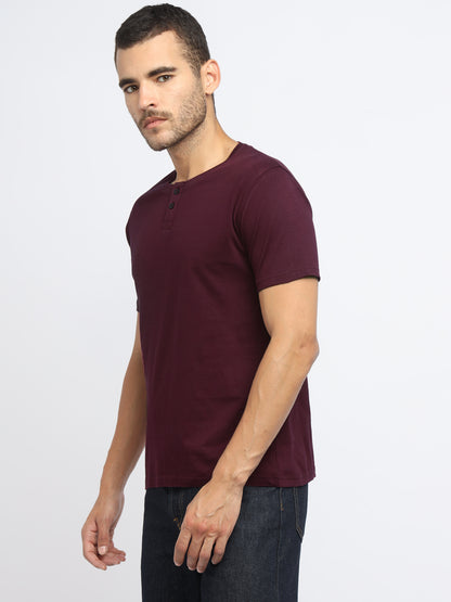 Appulse Men's Short Sleeve Henley T-Shirt | Men | Premium Cotton | Activewear | Athleisure