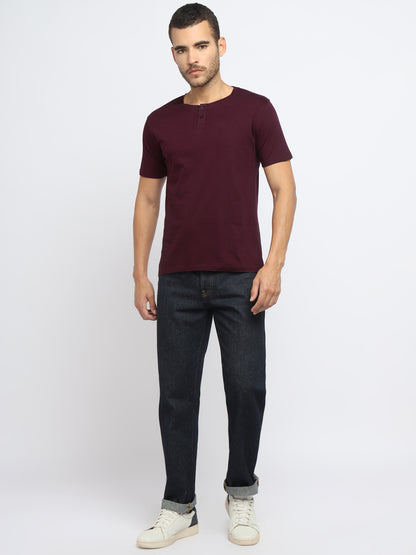 Appulse Men's Short Sleeve Henley T-Shirt | Men | Premium Cotton | Activewear | Athleisure