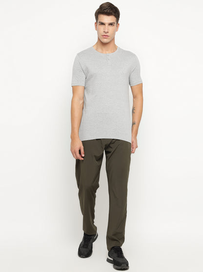 Appulse Men's Short Sleeve Henley T-Shirt | Men | Premium Cotton | Activewear | Athleisure
