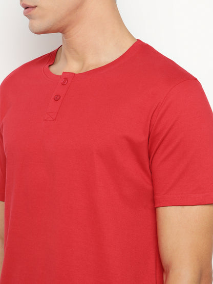 Appulse Men's Short Sleeve Henley T-Shirt | Men | Premium Cotton | Activewear | Athleisure