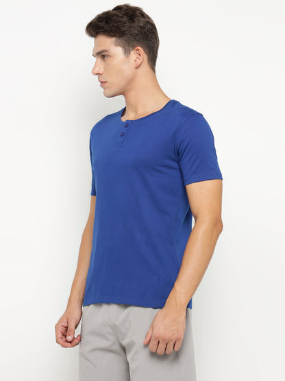 Appulse Men's Short Sleeve Henley T-Shirt | Men | Premium Cotton | Activewear | Athleisure