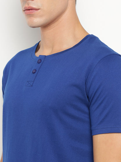 Appulse Men's Short Sleeve Henley T-Shirt | Men | Premium Cotton | Activewear | Athleisure