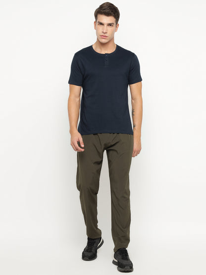 Appulse Men's Short Sleeve Henley T-Shirt | Men | Premium Cotton | Activewear | Athleisure