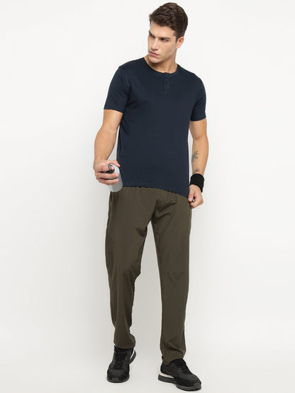 Appulse Men's Short Sleeve Henley T-Shirt | Men | Premium Cotton | Activewear | Athleisure
