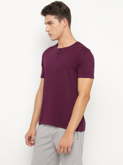 Appulse Men's Short Sleeve Henley T-Shirt | Men | Premium Cotton | Activewear | Athleisure