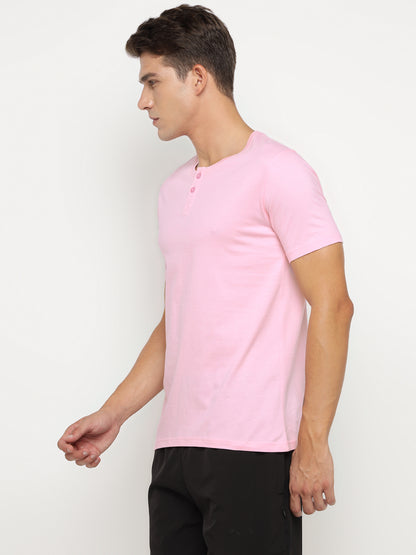 Appulse Men's Short Sleeve Henley T-Shirt | Men | Premium Cotton | Activewear | Athleisure