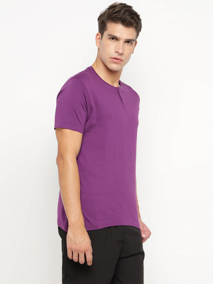 Appulse Men's Short Sleeve Henley T-Shirt | Men | Premium Cotton | Activewear | Athleisure