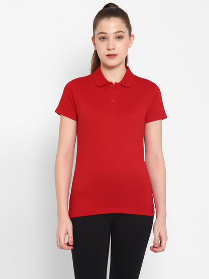 Appulse Women's Sports Polo T-Shirt | Women | Premium Cotton | Activewear | Athleisure