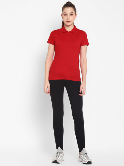 Appulse Women's Sports Polo T-Shirt | Women | Premium Cotton | Activewear | Athleisure
