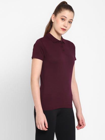 Appulse Women's Sports Polo T-Shirt | Women | Premium Cotton | Activewear | Athleisure