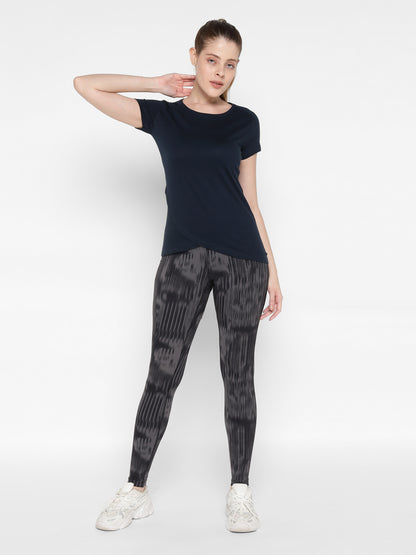 Appulse Women's Short Sleeve Round Neck Bottom Cross Over T-Shirt | Women | Premium Cotton | Activewear | Athleisure