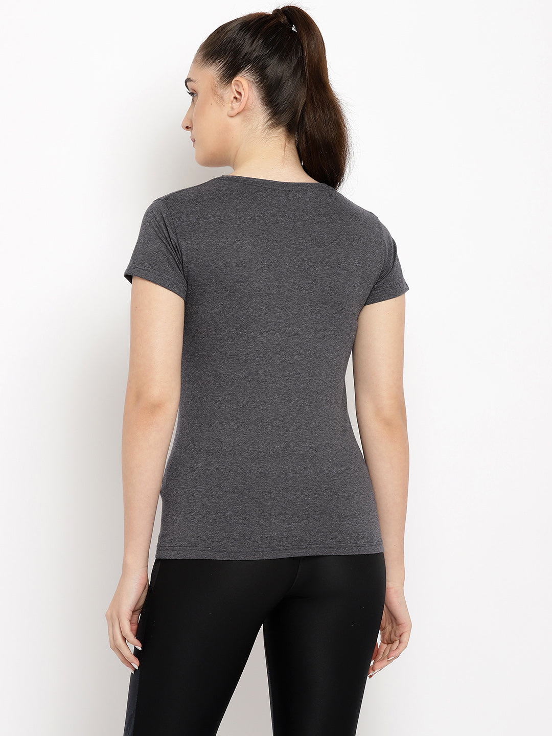 Ap'pulse Women's Short Sleeve Henley Tshirt
