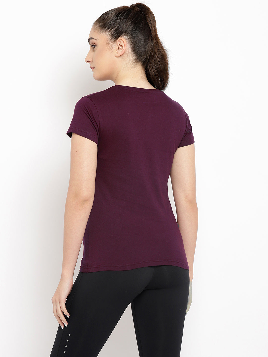 Ap'pulse Women's Short Sleeve Henley Tshirt