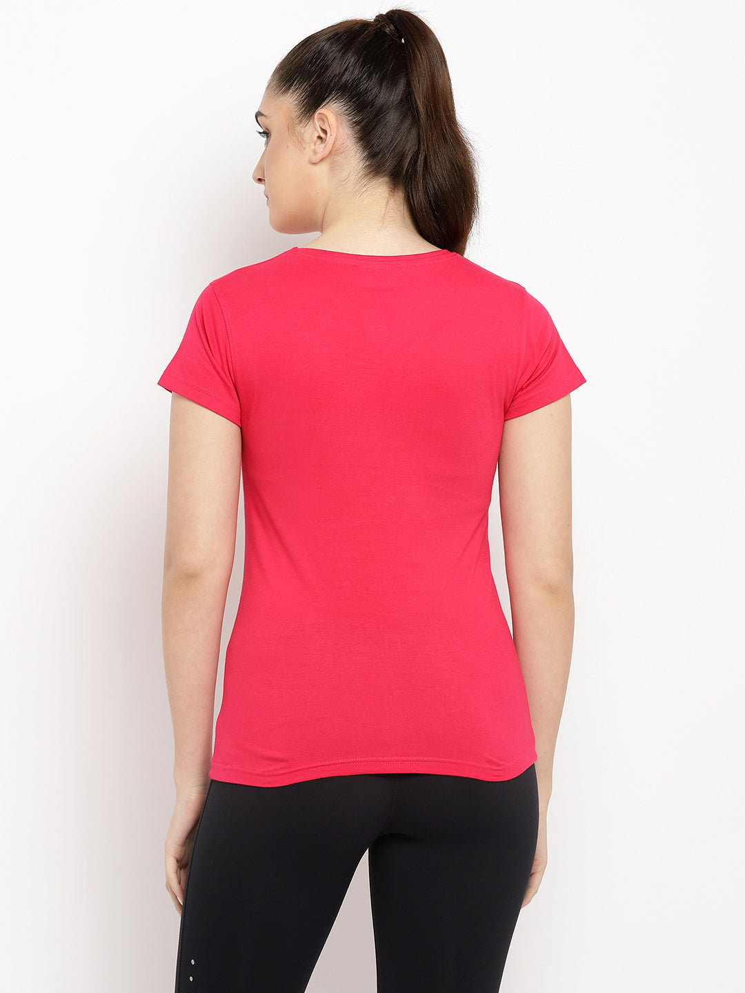 Ap'pulse Women's Short Sleeve Henley Tshirt