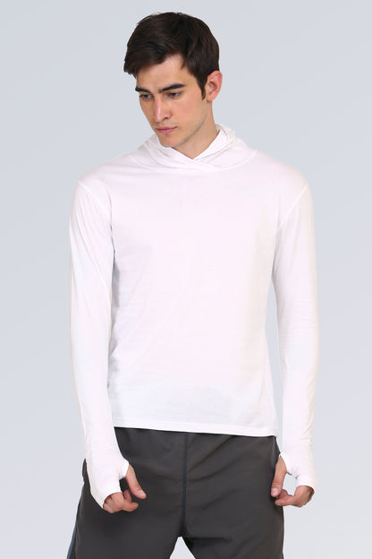 Appulse Men's Hooded Thumb Hole T-Shirt | Men | Premium Cotton | Activewear | Athleisure