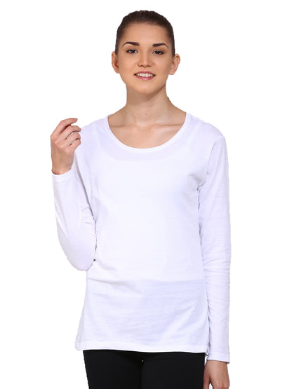 Appulse Women's Long Sleeve Round Neck T-Shirt | Women | Premium Cotton | Activewear | Athleisure