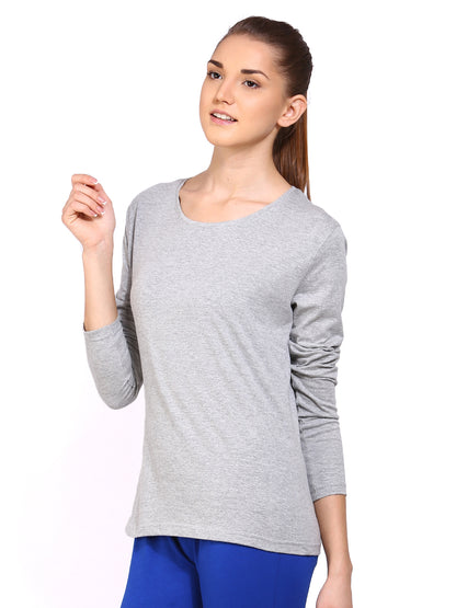 Appulse Women's Long Sleeve Round Neck T-Shirt | Women | Premium Cotton | Activewear | Athleisure