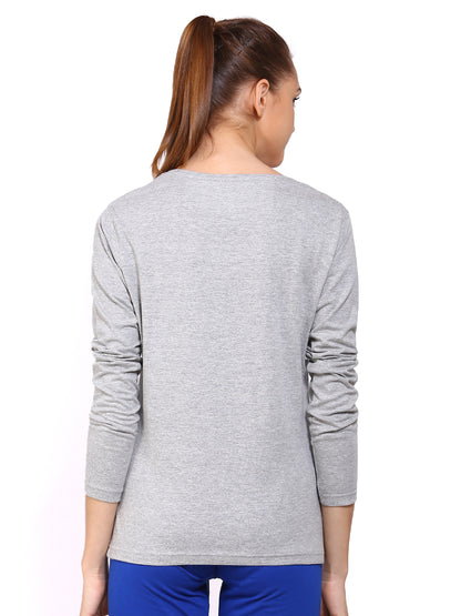 Appulse Women's Long Sleeve Round Neck T-Shirt | Women | Premium Cotton | Activewear | Athleisure