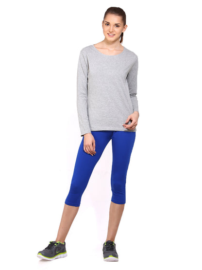 Appulse Women's Long Sleeve Round Neck T-Shirt | Women | Premium Cotton | Activewear | Athleisure